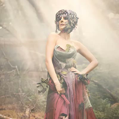 Scarlot Rose styled as a Forest Dryad.